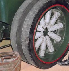 Spring wheel seen at Sinsheim Museum