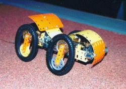 elliptical wheels with Meccano