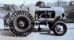 4 - Spring wheels in 1943 of the Meili tractors 