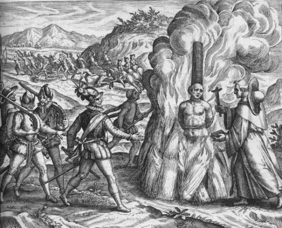 Représentation de la mort d'Atahualpa