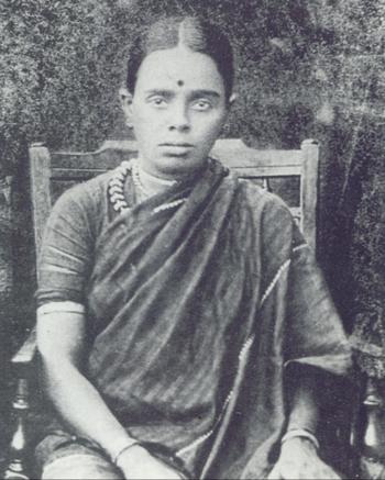 Jiddu Sivamma la mère de krishnamurti vers 1901