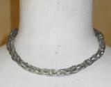 Parure tresse argent�e