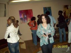 Awal&eacute; &agrave; Yaound&eacute;, exposition de peintures