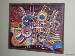 Awal&eacute; &agrave; Yaound&eacute;, exposition de peintures