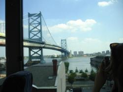 Dans le bus le pont de Philadelphie