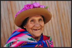 Portrait sur le march&eacute; de Pisac