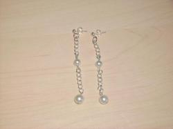 Boucle d'oreille Mariage, Mari&eacute;e et Soir&eacute;e "Chainette"